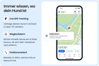 Tractive DOG 6 Tracker für Hunde, Schwarz