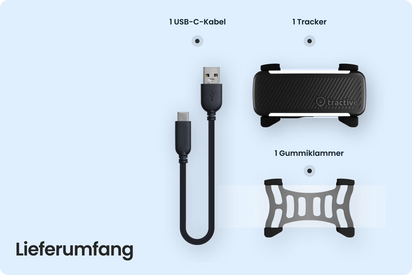 Tractive DOG 6 Tracker für Hunde, Schwarz