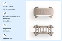 Tractive DOG 6 Tracker für Hunde, Braun